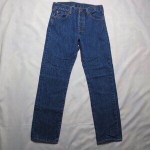 LEVI’S 501 mens JEANS blue DENIM original fit WESTERN button-fly SIZE 30X30